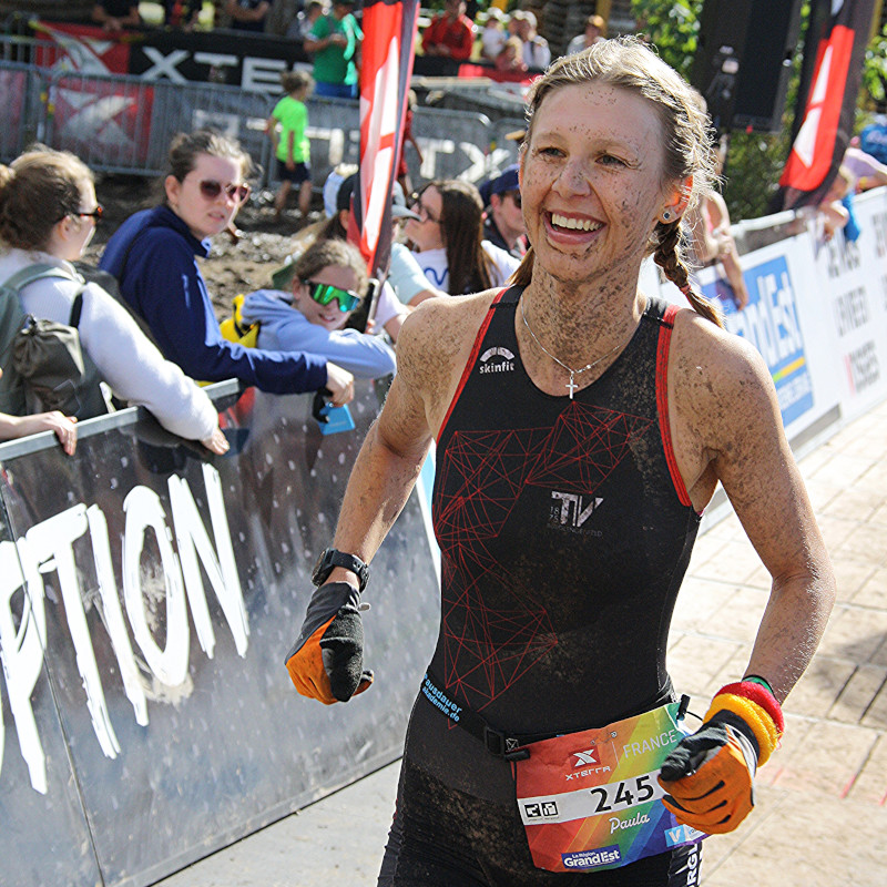 Paula Leupold im Zieleinlauf