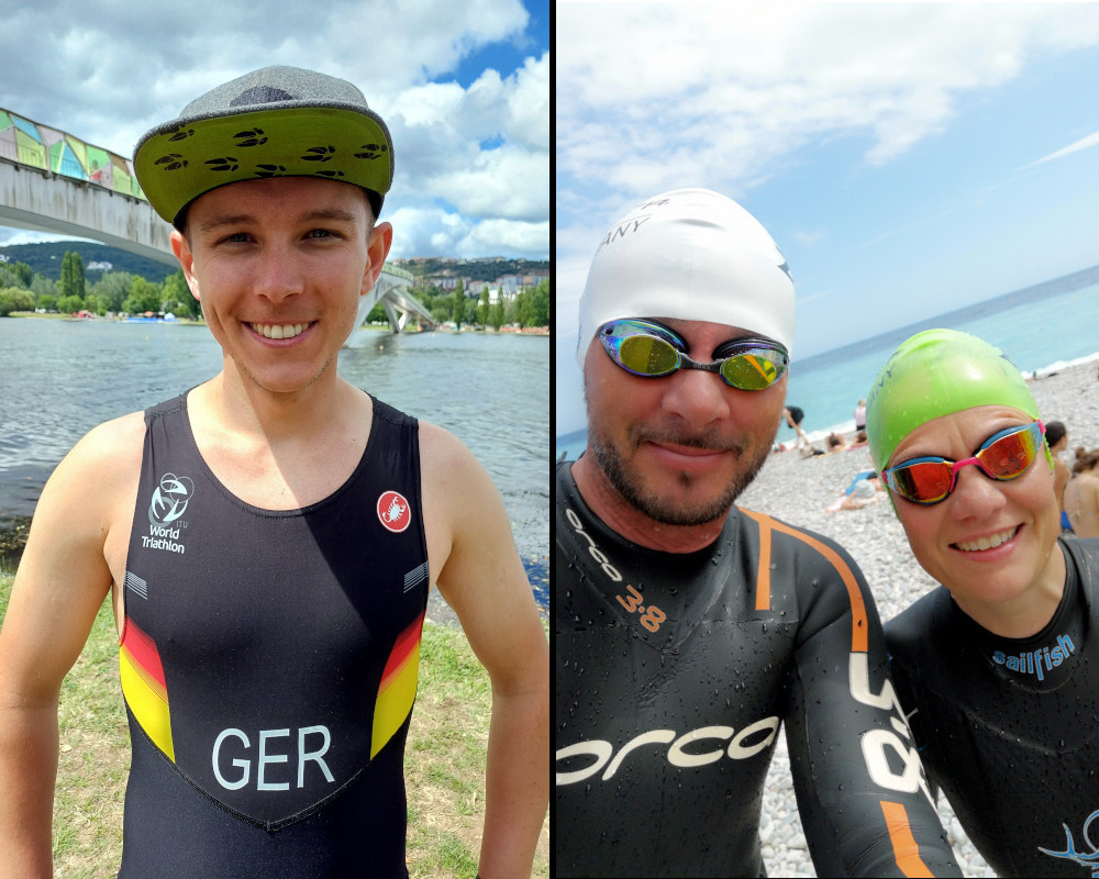 Tobias Zeller und Meike+Andi Huf