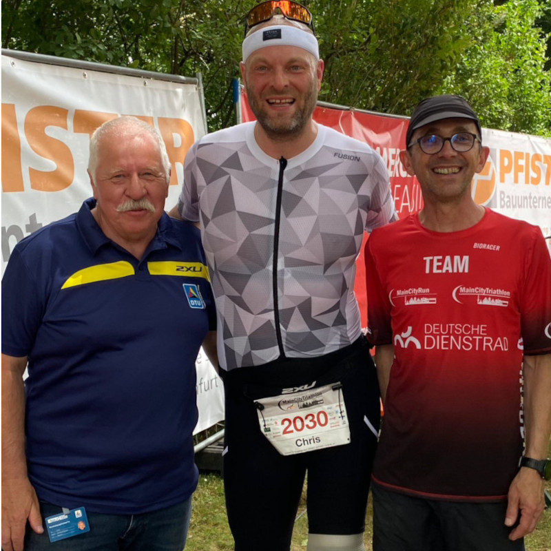 Chris Kolbeck bei der Siegerehrung