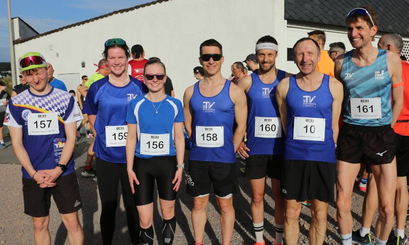 Die Teilnehmer der Straßenlauf Oberpfalzmeisterschaft