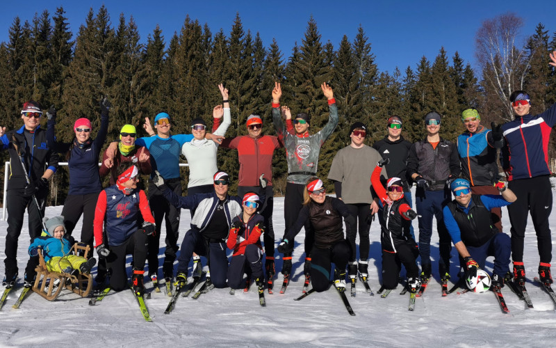 Teilnehmer des Langlaufcamps