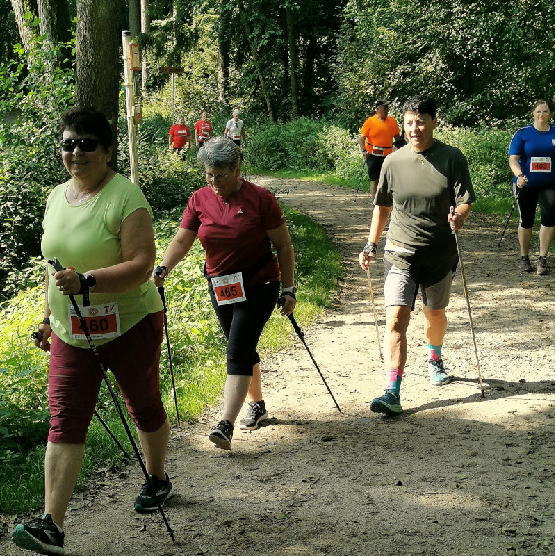 Gute Laune herrschte beim Nordic Walking rund um den Hammersee