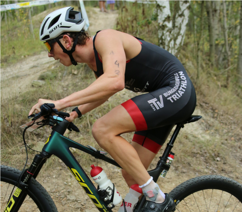 Michi Fuchs mit Bike