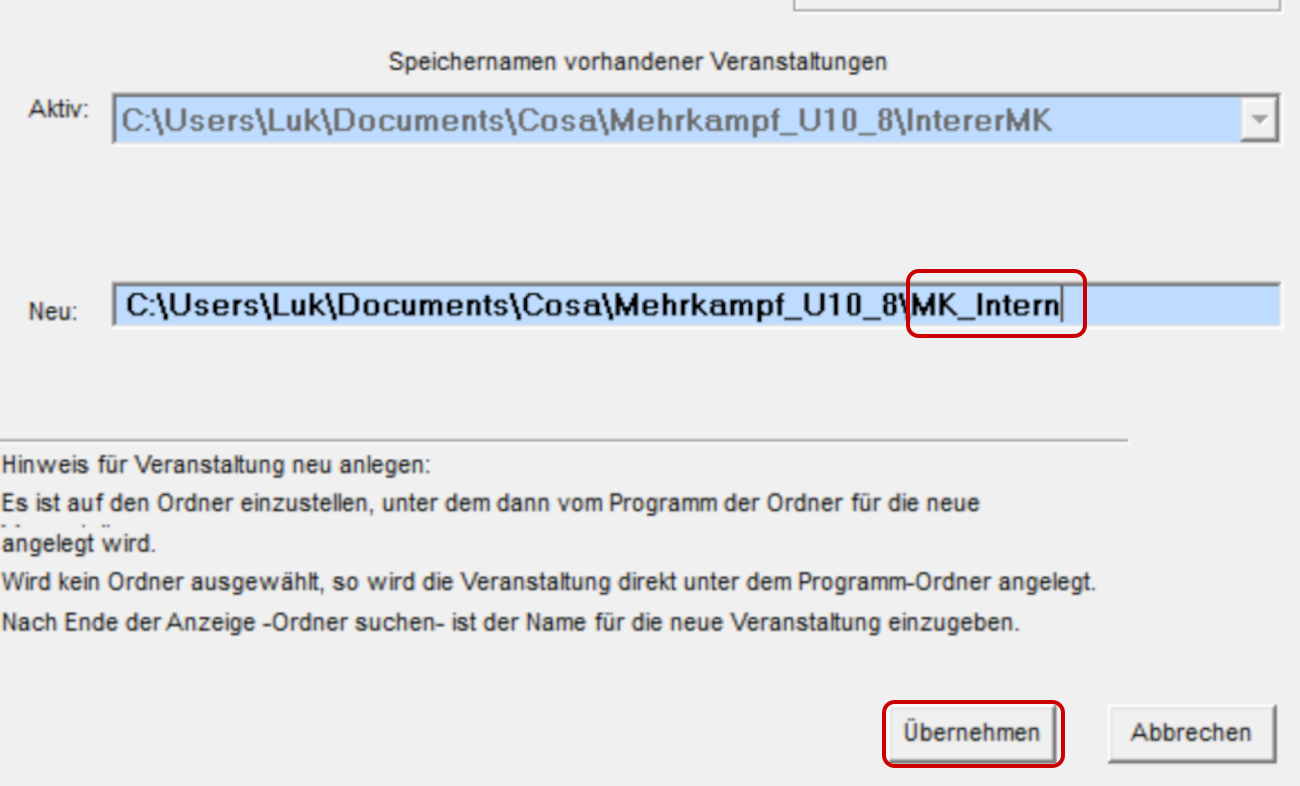 Neue Veranstaltung anlegen 3